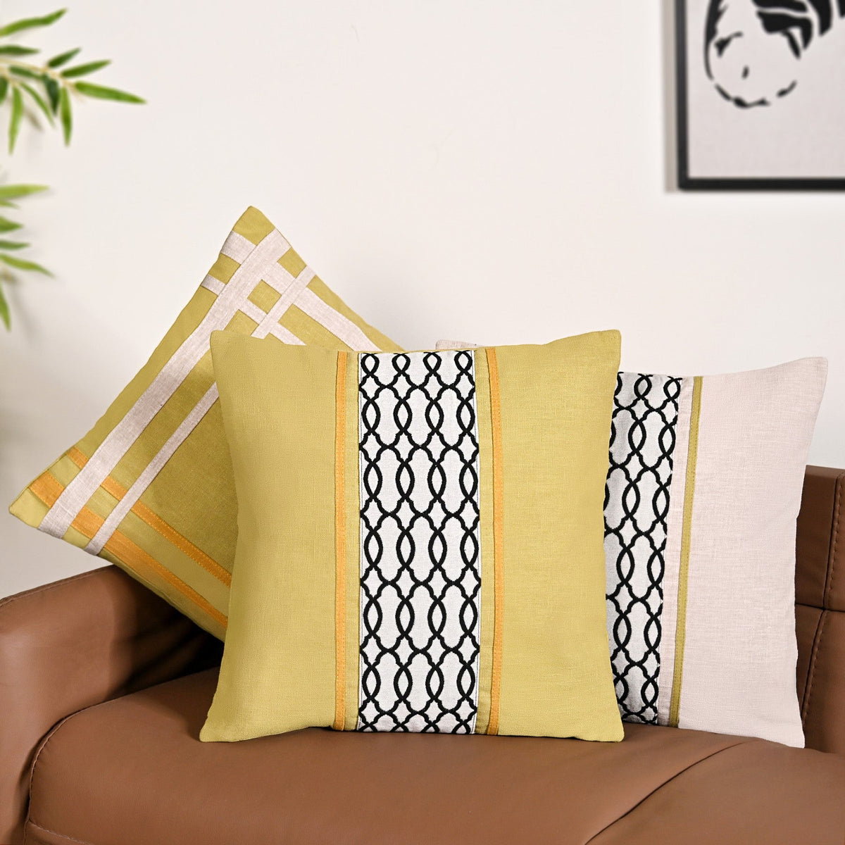 Harmony Hues Cushion Cover Set Of 3 40x40cm Nestasia