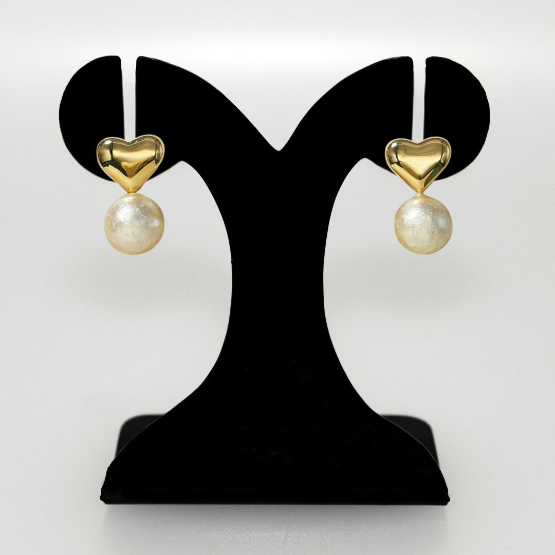 Heart Drop Earrings Nestasia