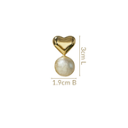 Heart Drop Earrings Nestasia