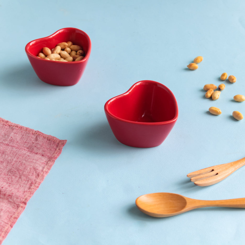Mini Heart Bowl Set of 2 Nestasia