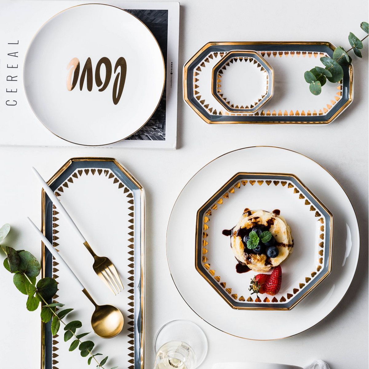 Heart Long Plate Nestasia