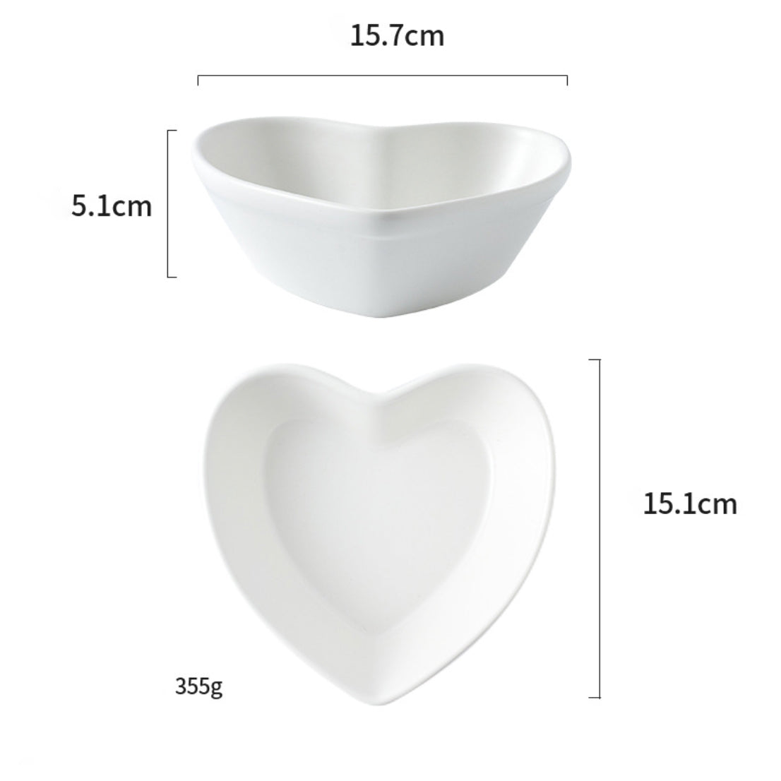 Hearty Ceramic Bakeware Small White 6 Inch Nestasia