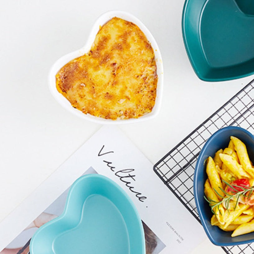 Hearty Ceramic Bakeware Small White 6 Inch Nestasia