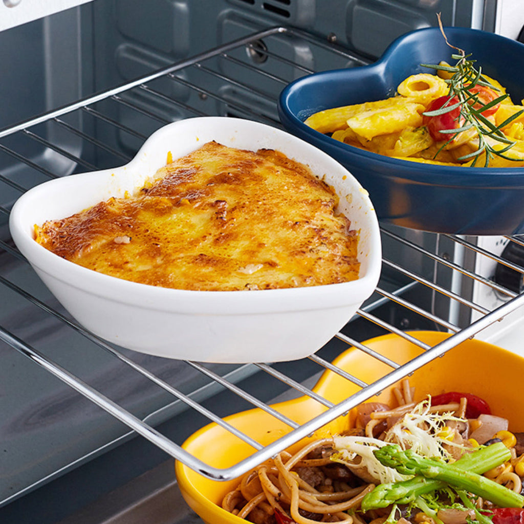 Hearty Ceramic Bakeware Small White 6 Inch Nestasia