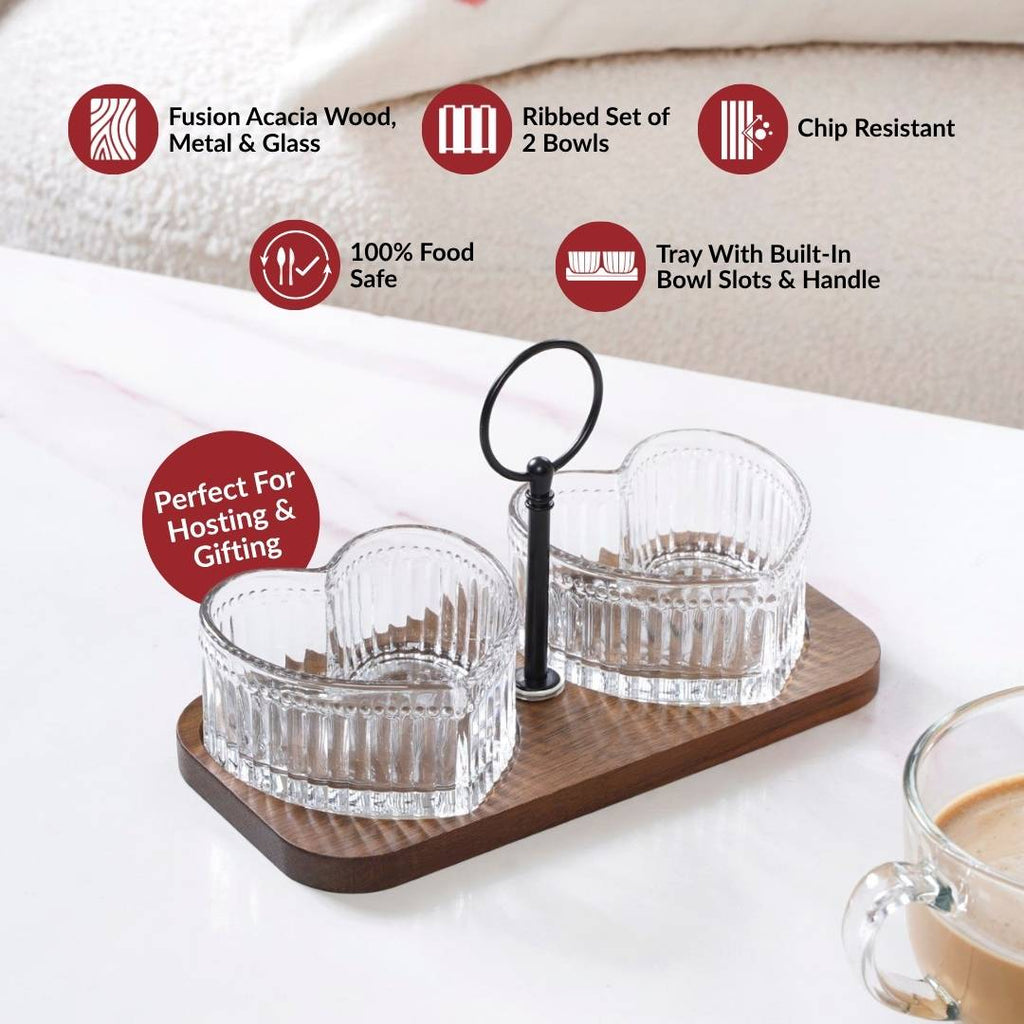 Two Hearts Platter Set Nestasia