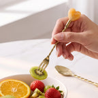 Heartstring Tea Spoon And Fruit Fork Set Of 4 Nestasia
