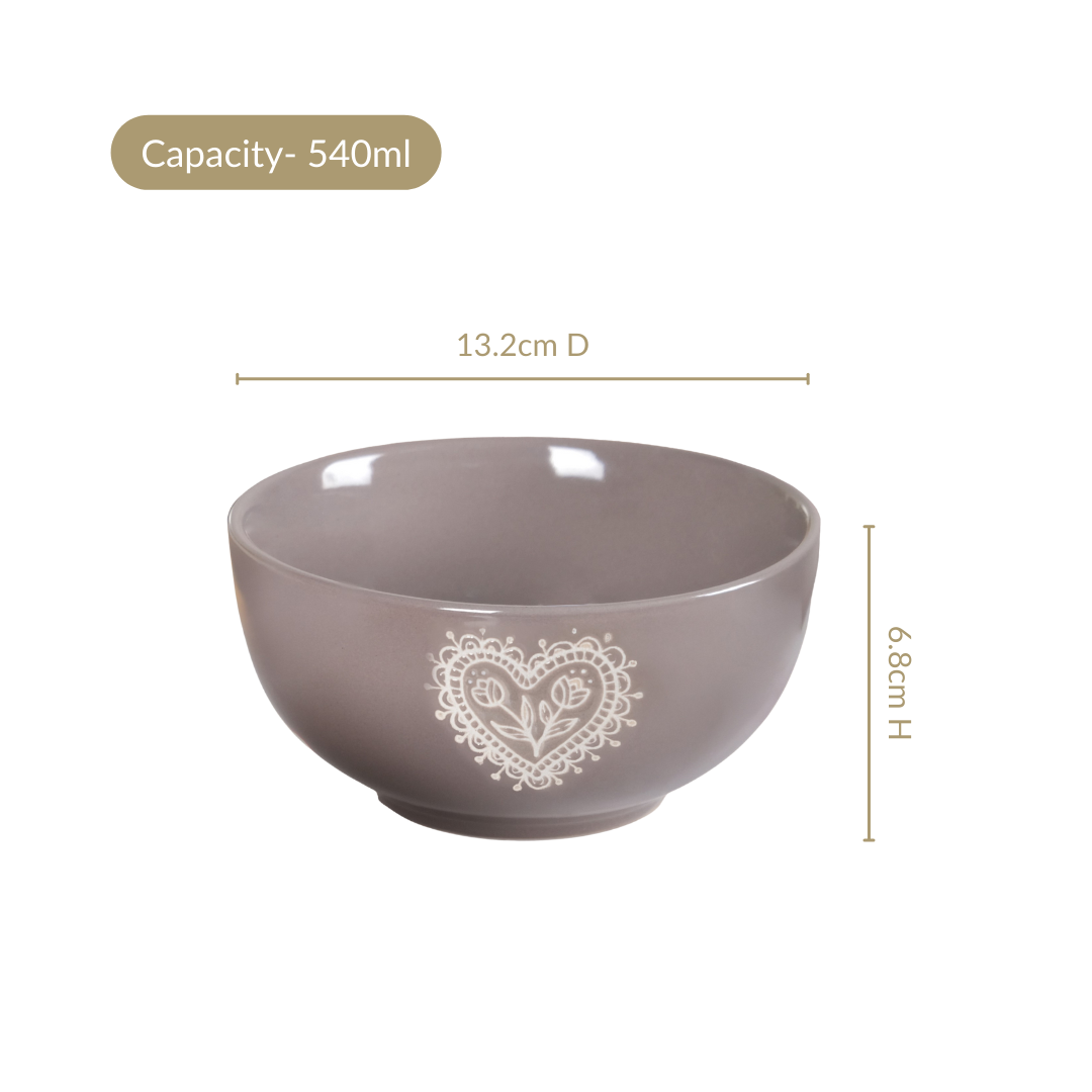 Hearty Ceramic Bowl Set Of 3 540ml Nestasia