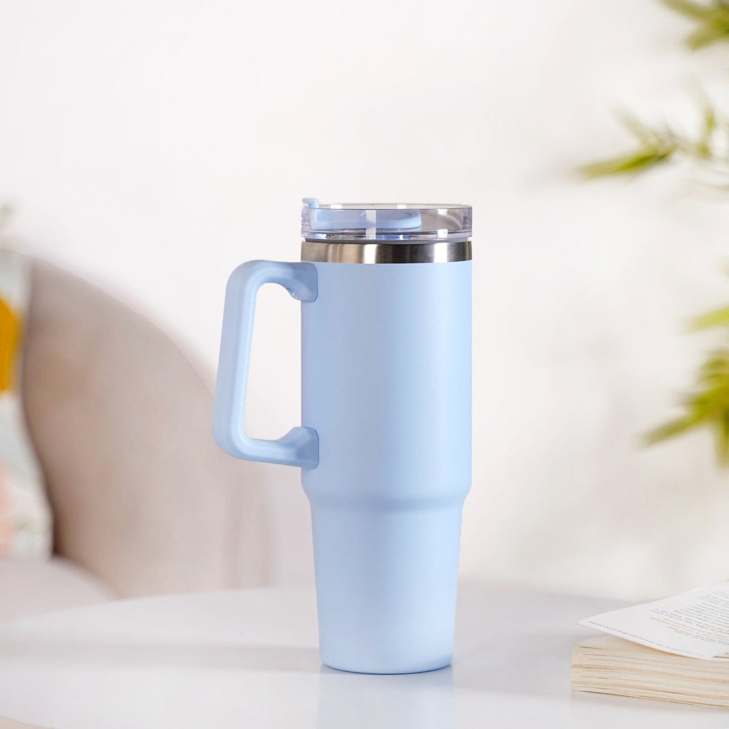 Glacio Leakproof Insulated Water Tumbler With Handle Arctic Blue 850ml Nestasia