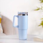Glacio Leakproof Insulated Water Tumbler With Handle Arctic Blue 850ml Nestasia