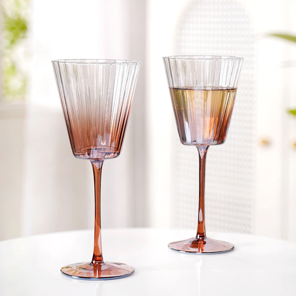 Helios Ombre Wine Glass Set Of 2 350ml Nestasia