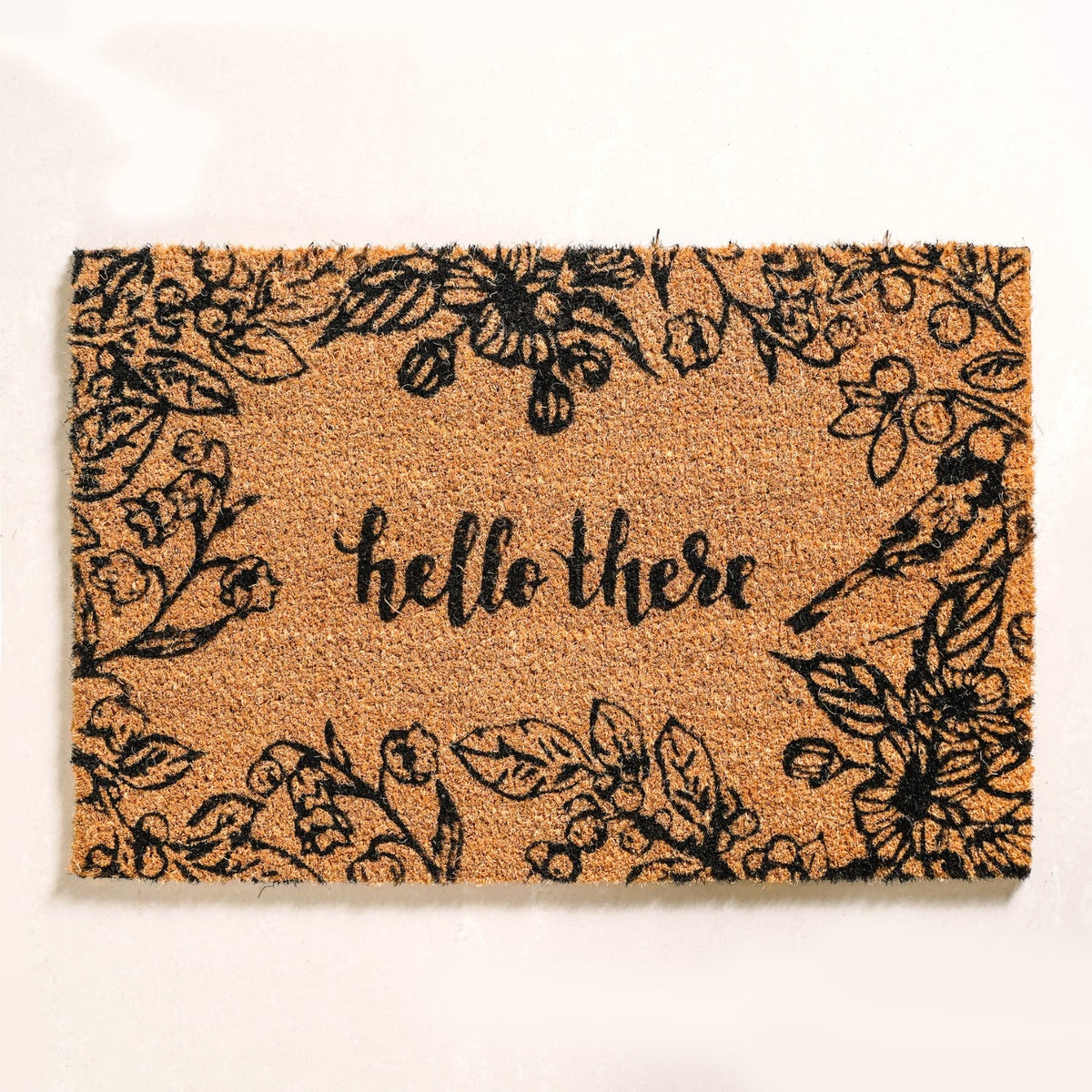 Hello There Printed Coir Welcome Mat 24x16 Inch Nestasia