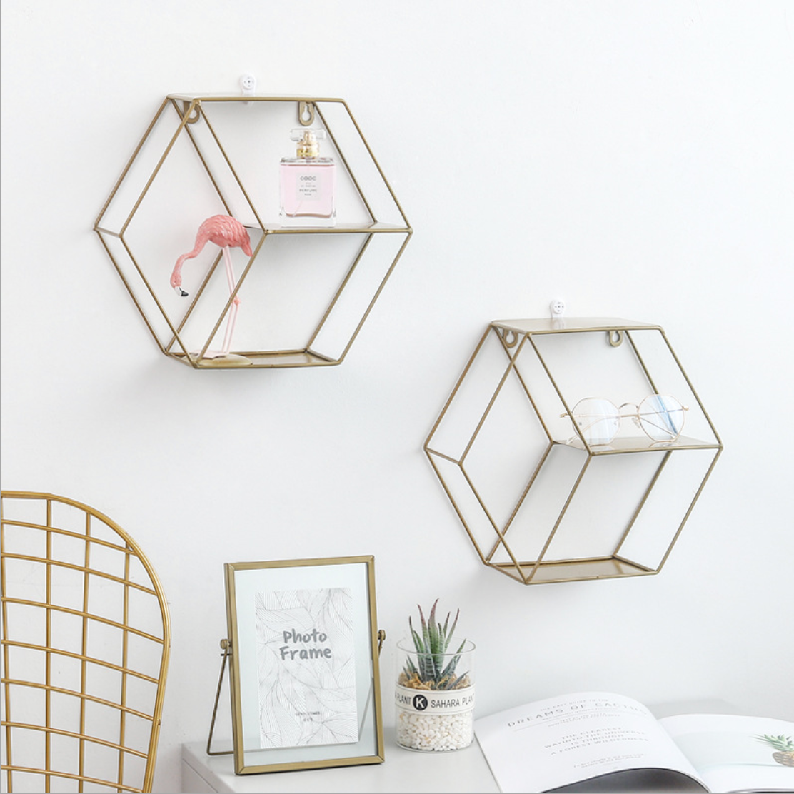 Hexagon Wall Shelf Nestasia