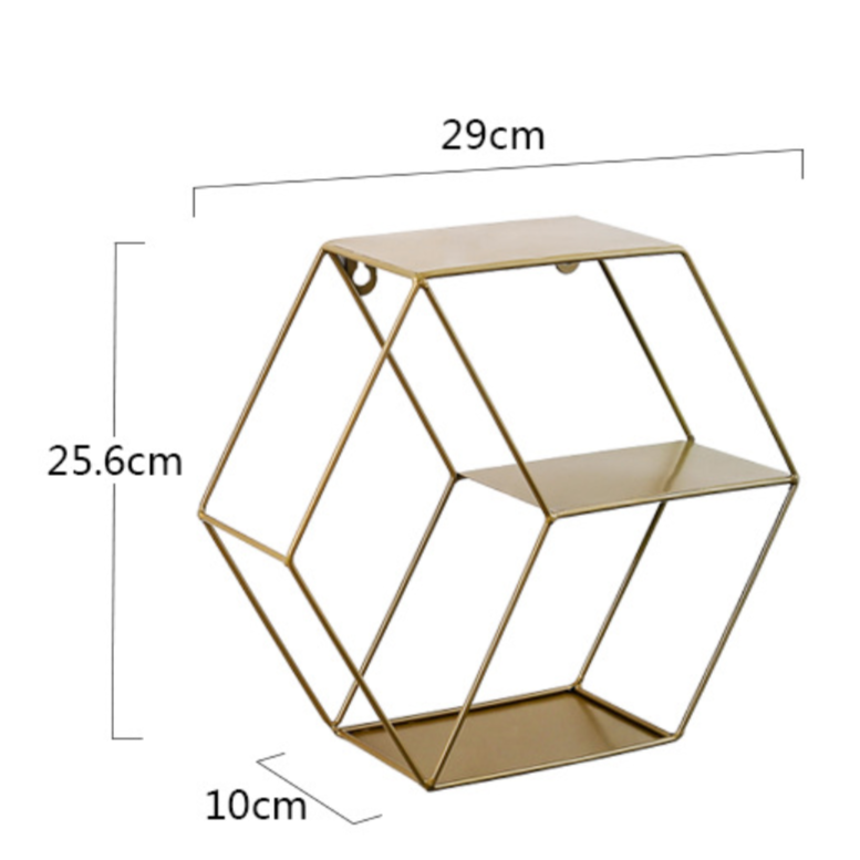 Hexagon Wall Shelf Nestasia