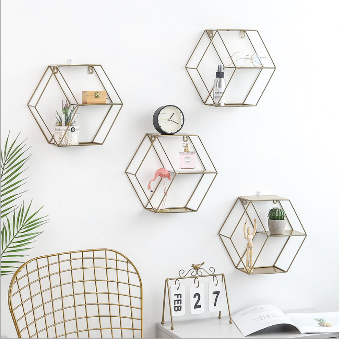 Hexagon Wall Shelf Nestasia
