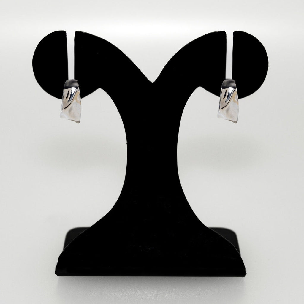 Beautifully Bold Silver Hoop Earrings Nestasia