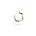 Beautifully Bold Gold Hoop Earrings Nestasia