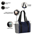 Houndstooth Pattern Tote Bag For Women Nestasia