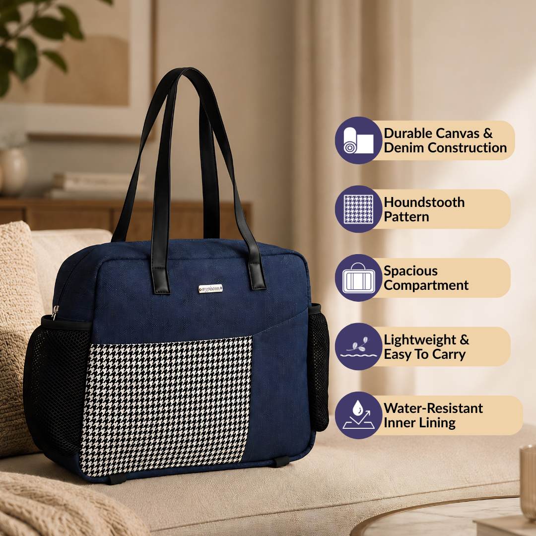 Hold All Denim Tote Bag Nestasia