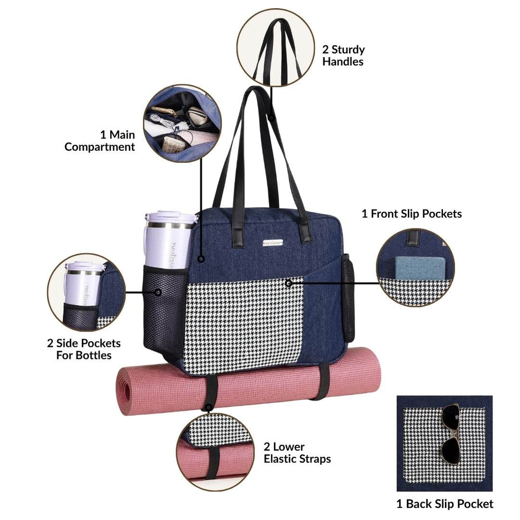 Hold All Denim Tote Bag Nestasia