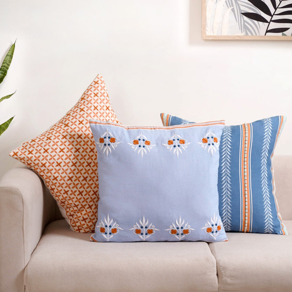 Hue Harmony Cushion Cover Set Of 3 Nestasia