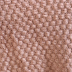 Dusty Pink Throw Knitted With Basket Weave Nestasia