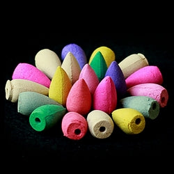 Pack of 600 Backflow Incense Cones in Rose, Jasmine and Lavender Scent for Backflow Incense Burners Kafalo