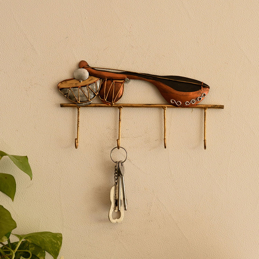 Musical Instruments Wrought Iron Key Holder Kafalo