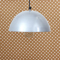 Shining Silver Glossy Finish Pendant Light, 10" Diameter Ceiling Hanging Lamp for Home/Living Room/Offices/Restaurants Kafalo