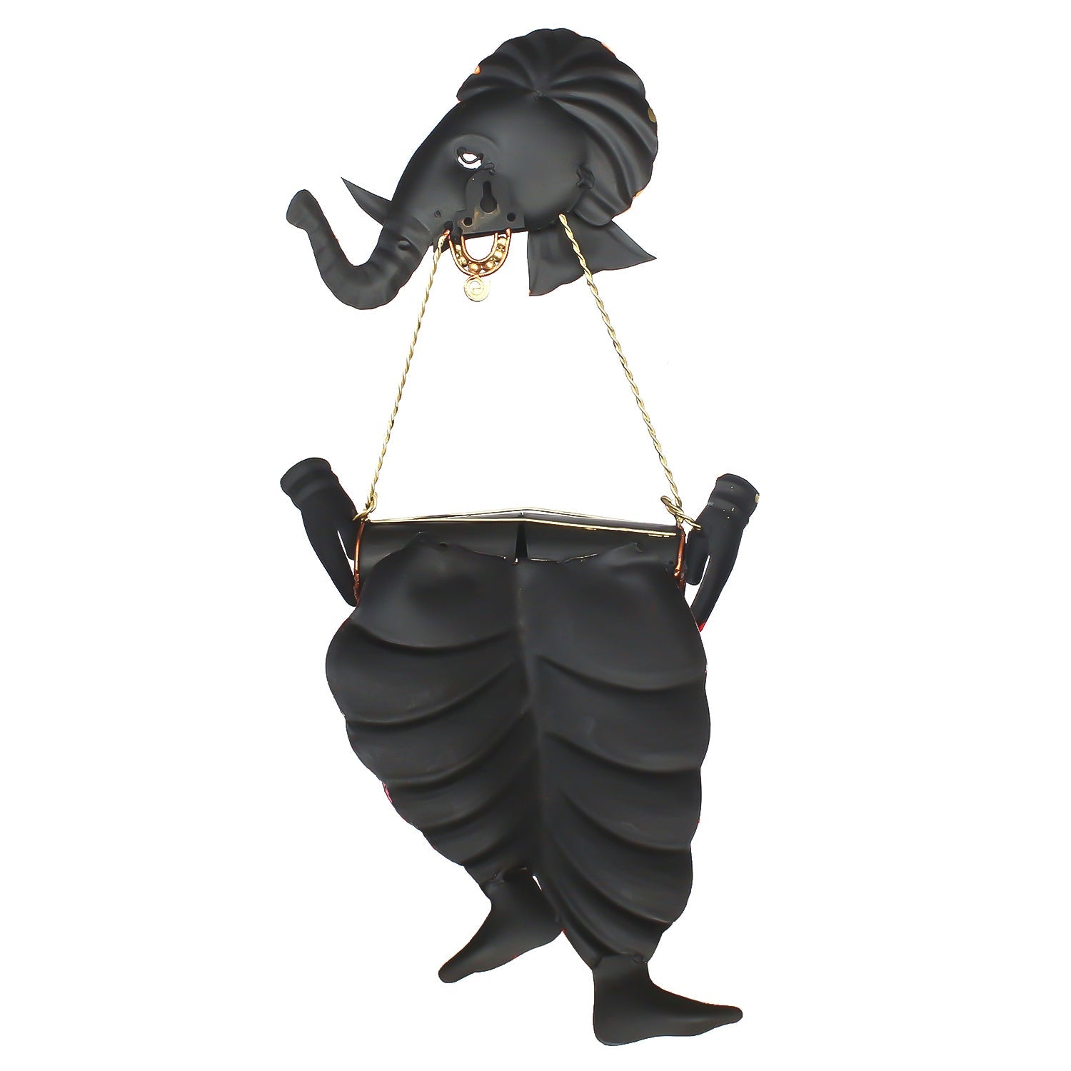 Lord Ganesha playing Dholak Wall Hanging Kafalo