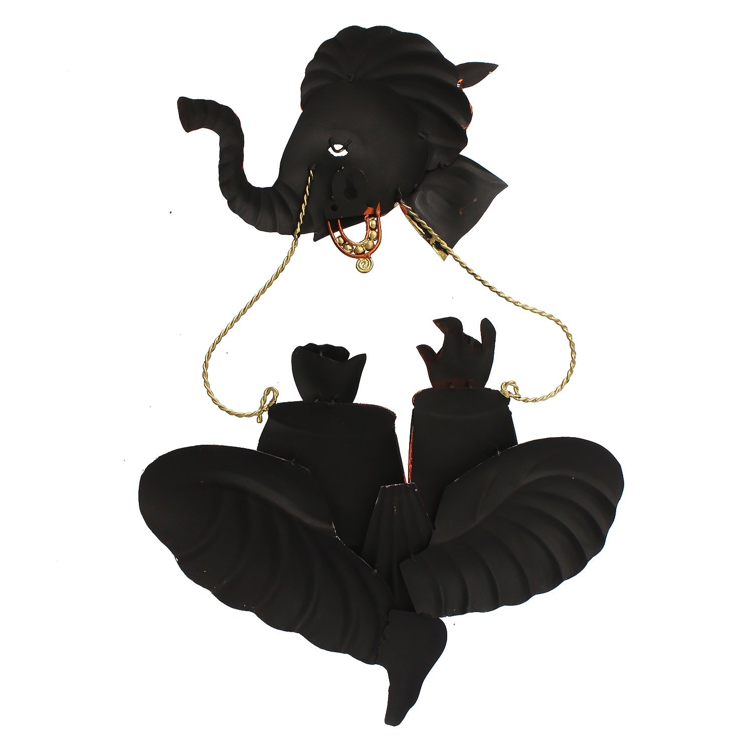 Lord Ganesha Playing Tabla Musical Instument Wall Hanging Kafalo