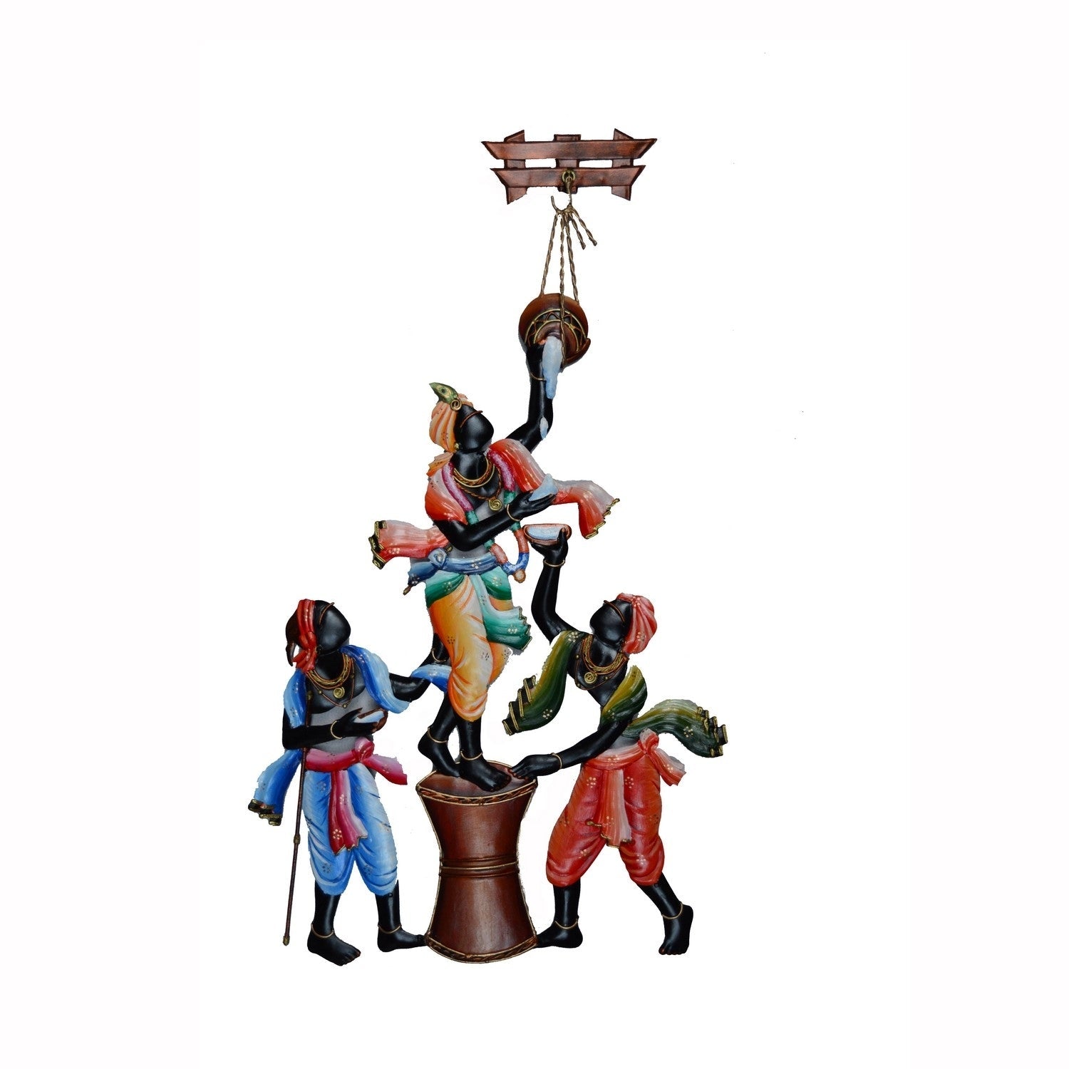 Wall Hanging of Makhan Chor with Friends Kafalo