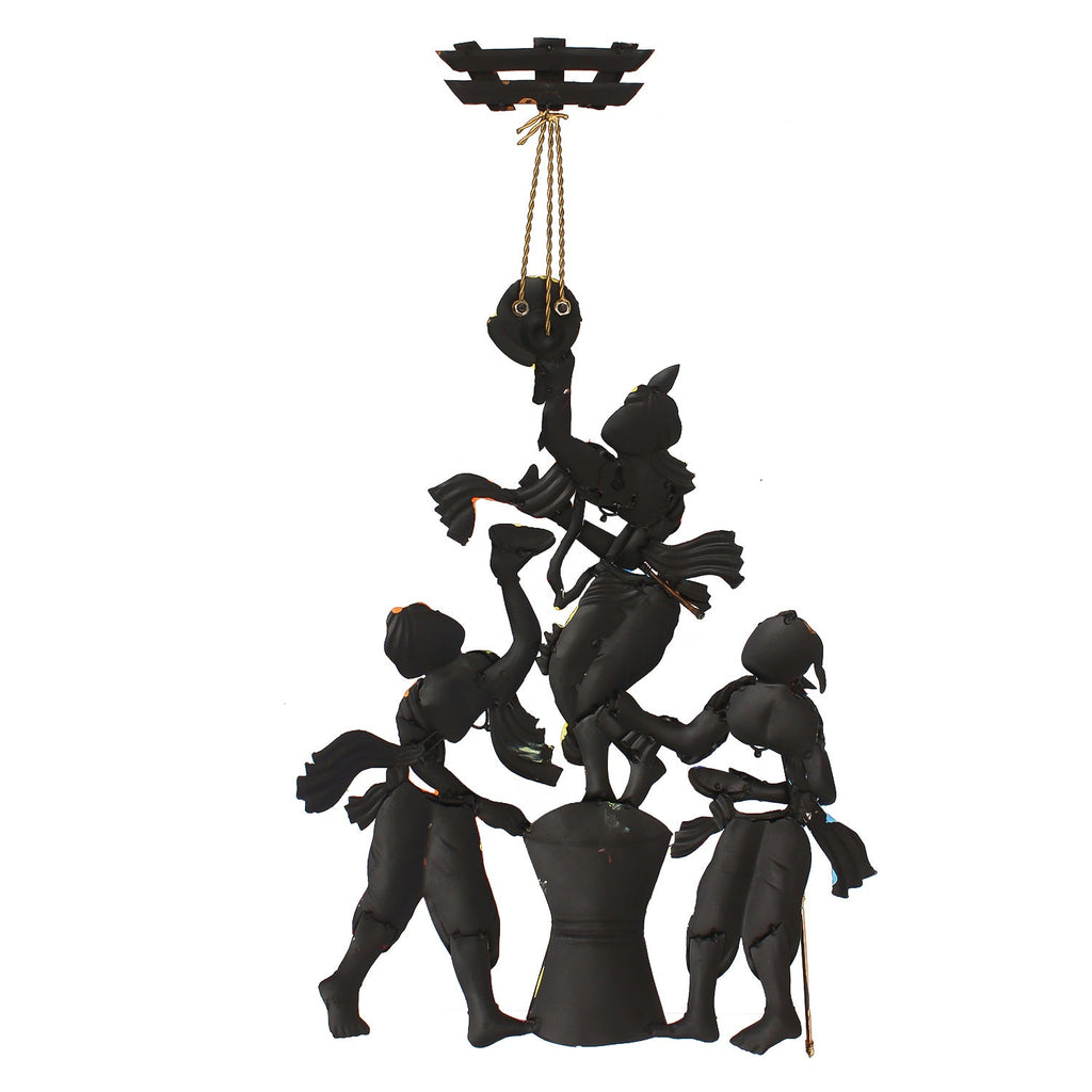 Wall Hanging of Makhan Chor with Friends Kafalo