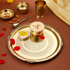 Brass Thali/Dinner Set (1.25 Kg) Vedansh Craft
