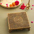 Brass Superfine Traditional Pooja Chowki (2.3 Inch) Vedansh Craft
