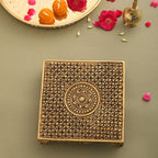 Brass Superfine Traditional Pooja Chowki (2.3 Inch) Vedansh Craft