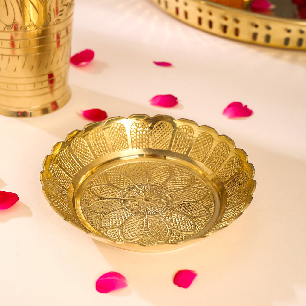 Brass Lassi Glass (5 Inch) Vedansh Craft