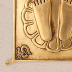 Brass Superfine Charan Paduka (8.5 Inch) Vedansh Craft