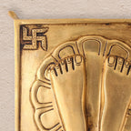 Brass Superfine Charan Paduka (8.5 Inch) Vedansh Craft
