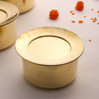 Brass Patila/Bhagoni with Lid Vedansh Craft