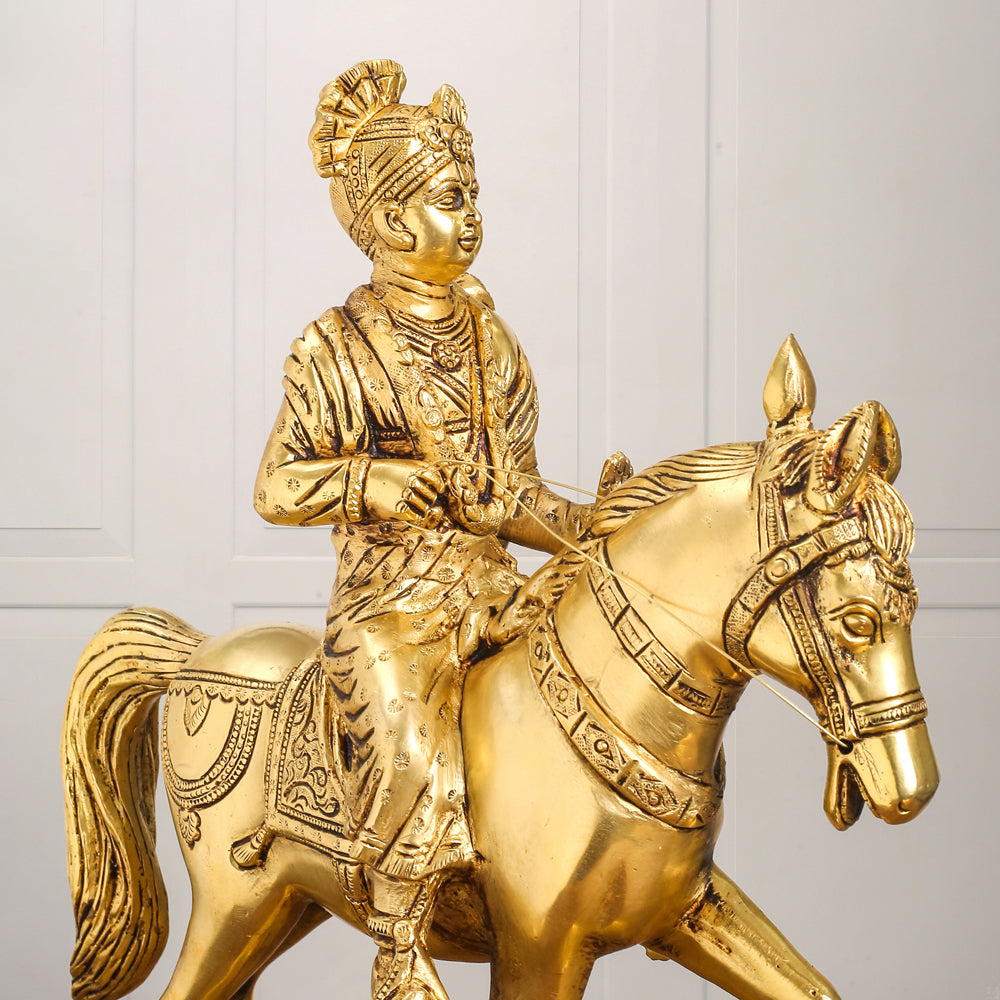 Brass Yogi Swami Narayan Statue (12 Inch) Vedansh Craft
