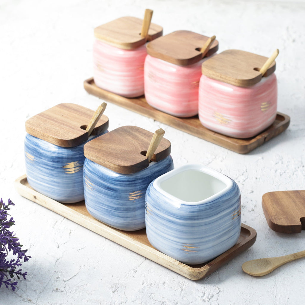 Blue Spice Jar Set Nestasia