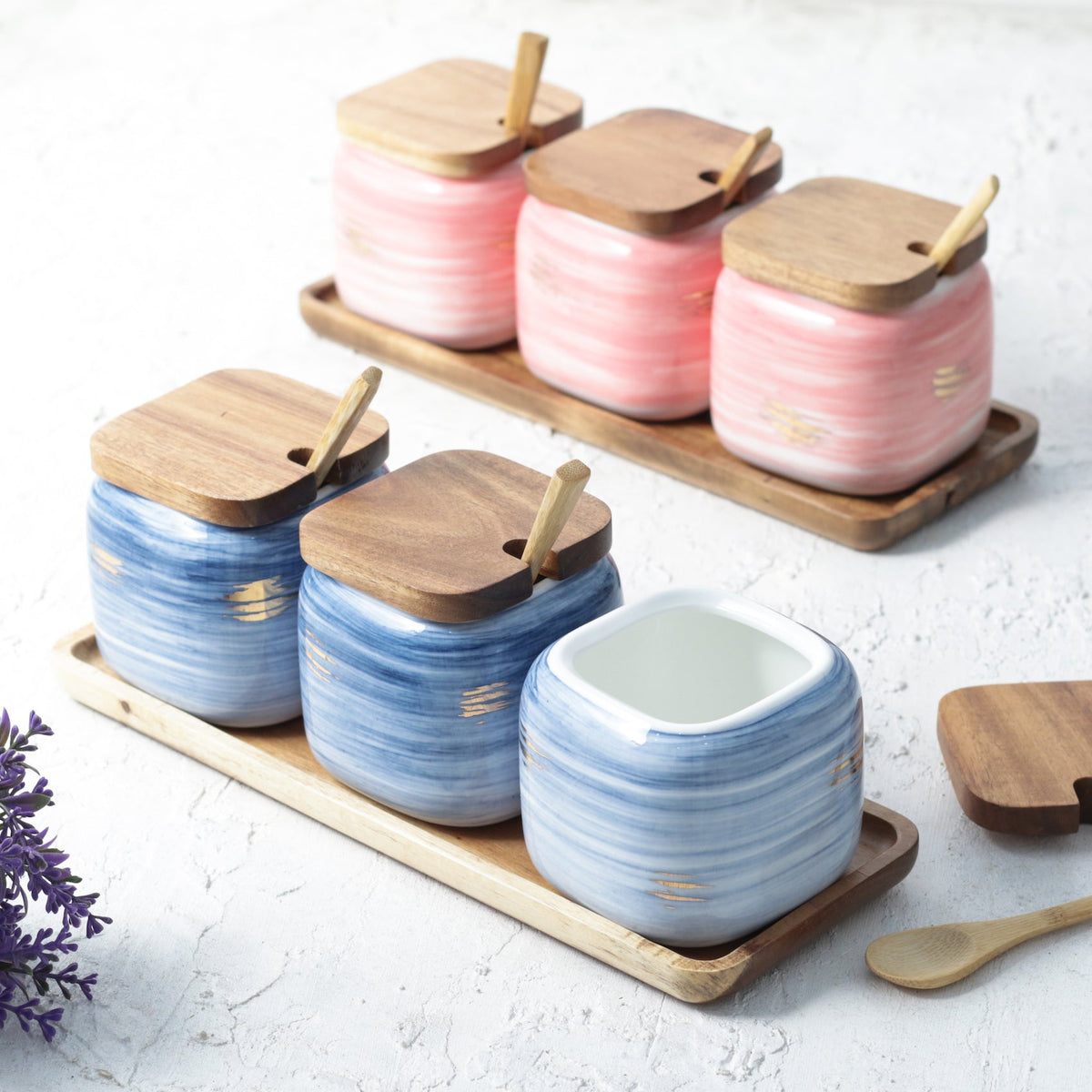 Blue Spice Jar Set Nestasia