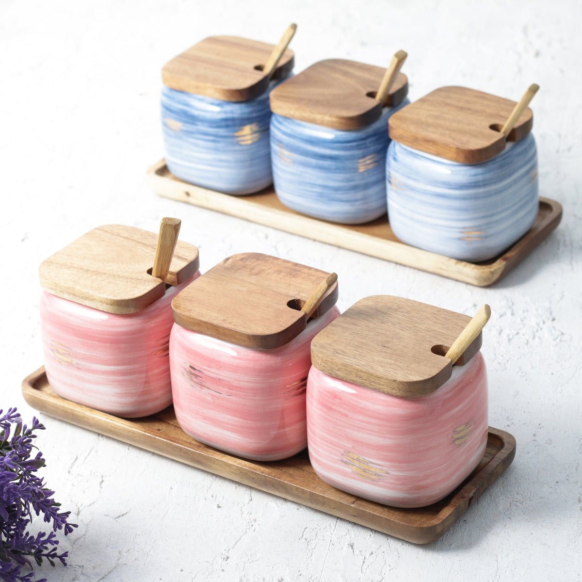Pink Spice Jar Set Nestasia