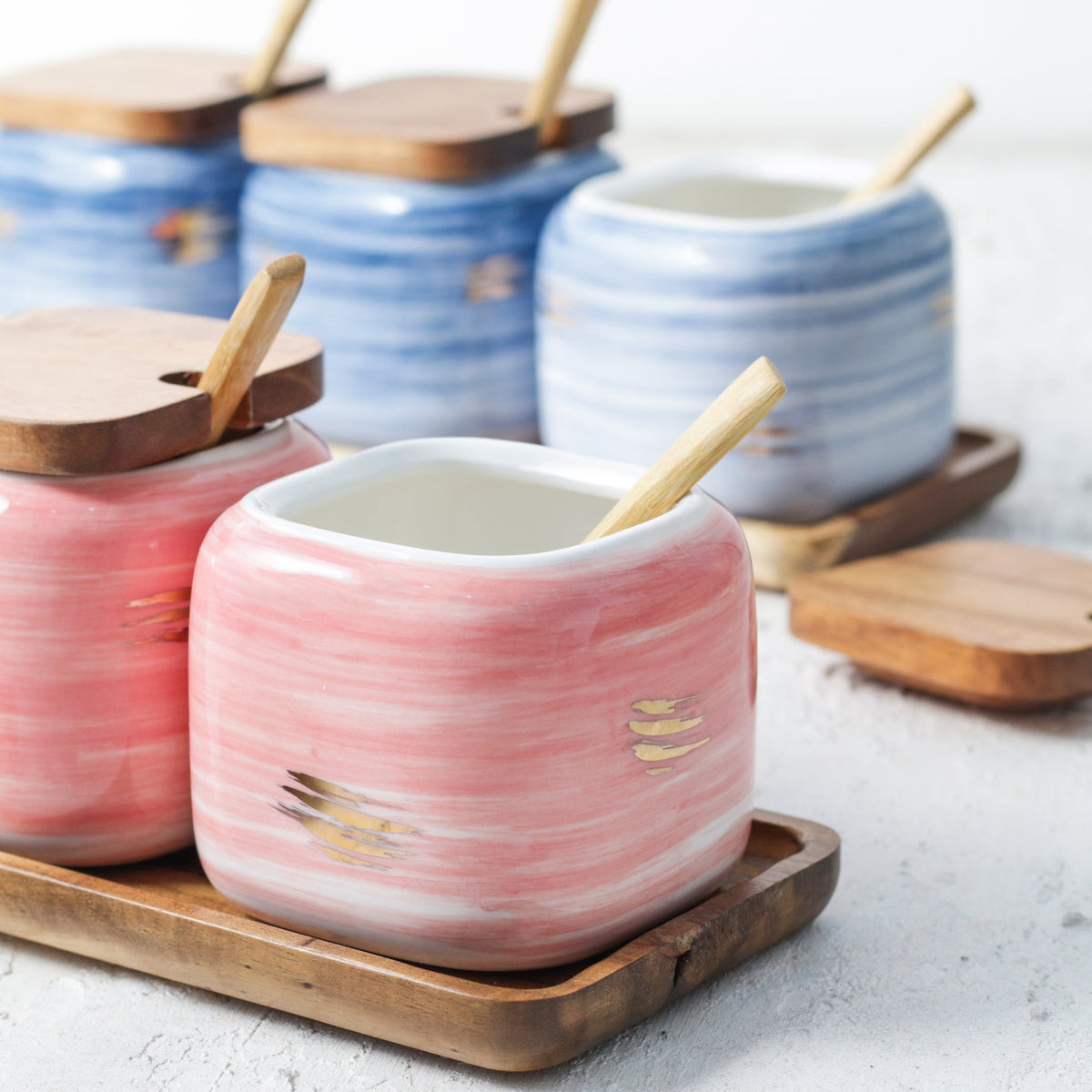 Pink Spice Jar Set Nestasia