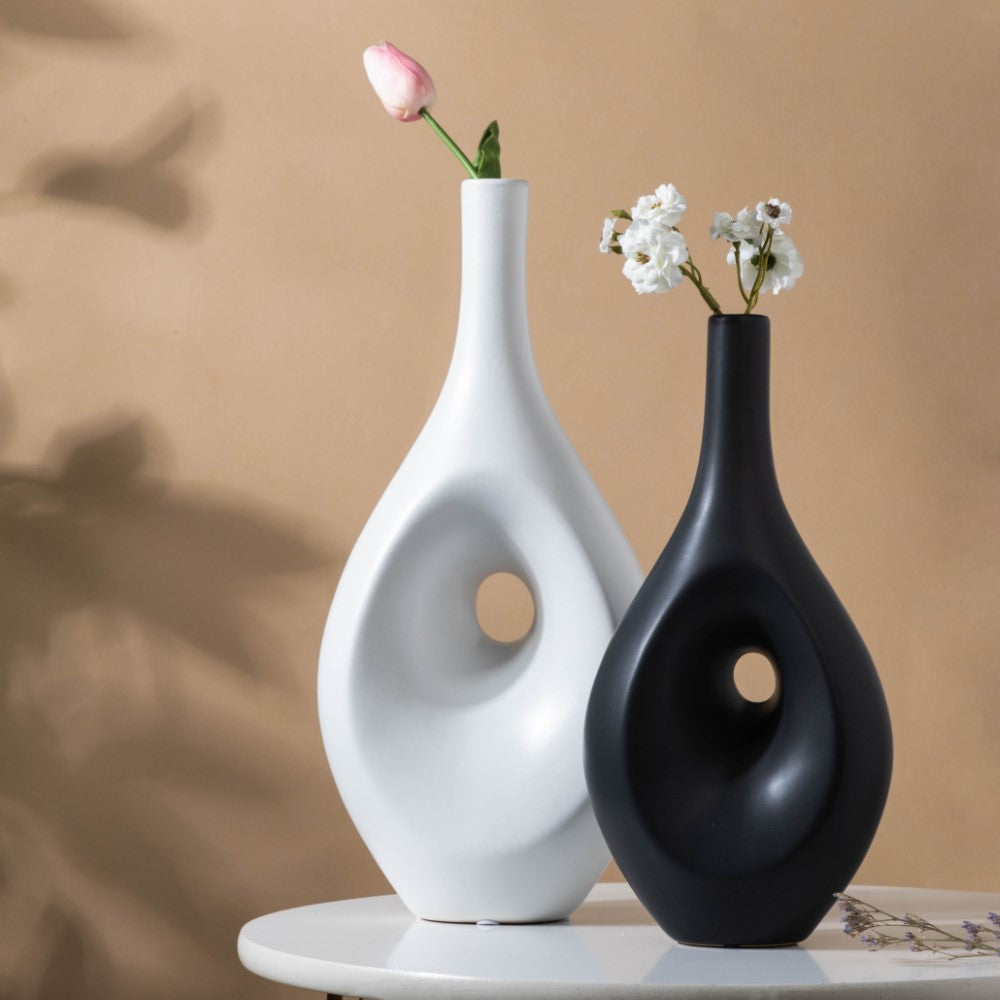 Nordic Hollow Vase White Nestasia