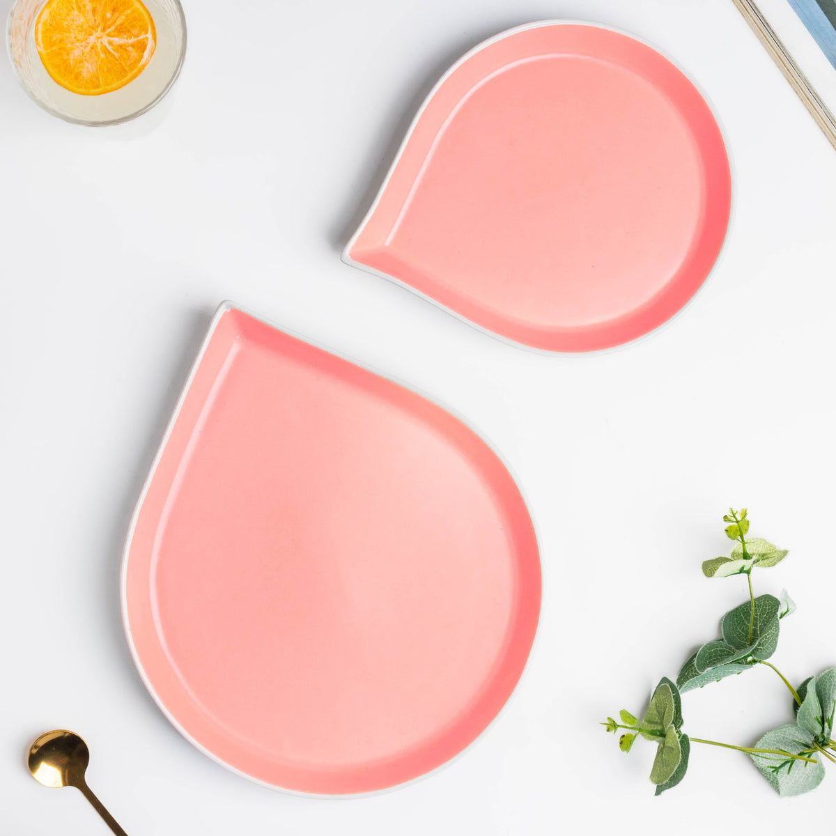 Dew Pink And Blue 19 Piece Pasta Snack Set For 6 Nestasia