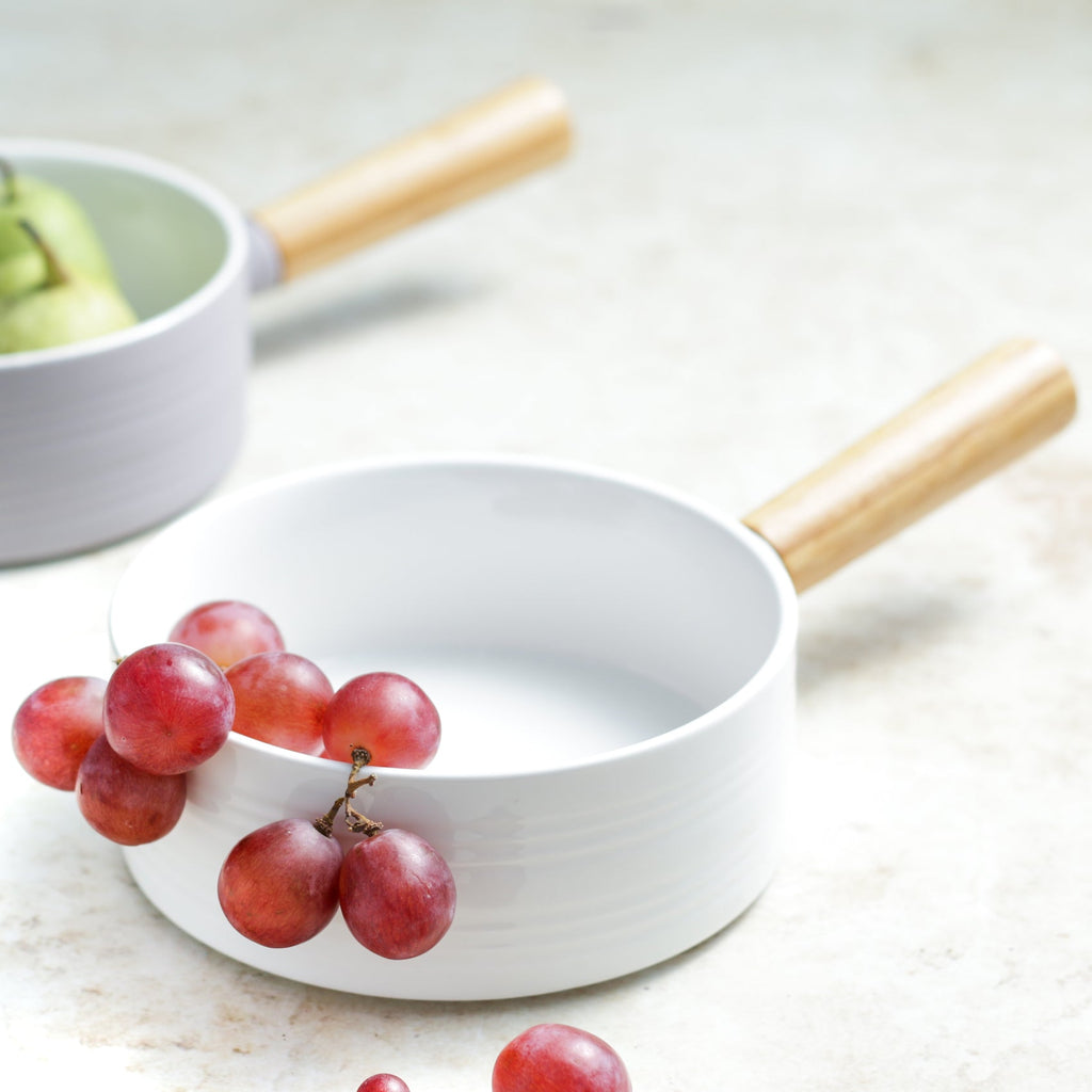 White Bowl with Handle Nestasia