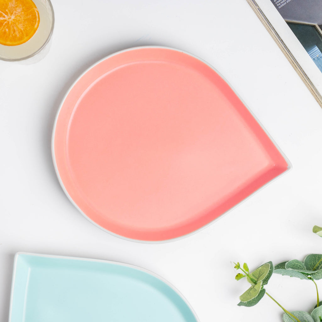 Dew Pink And Blue 19 Piece Pasta Snack Set For 6 Nestasia