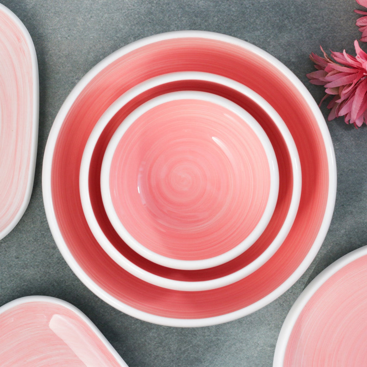 Pink Serving Bowl Nestasia