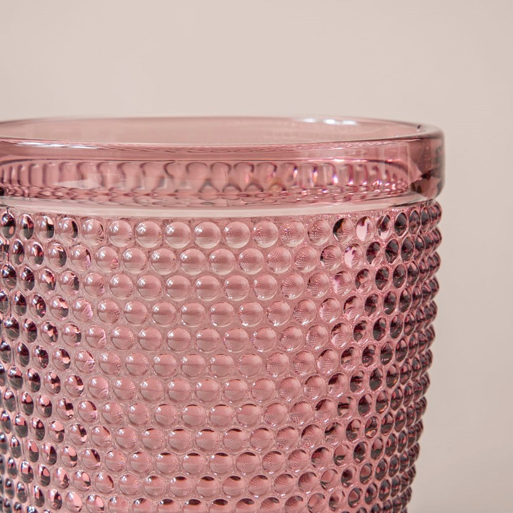 Rose Crystal Tumbler Glass Mauve Set Of 6 250 ml Nestasia